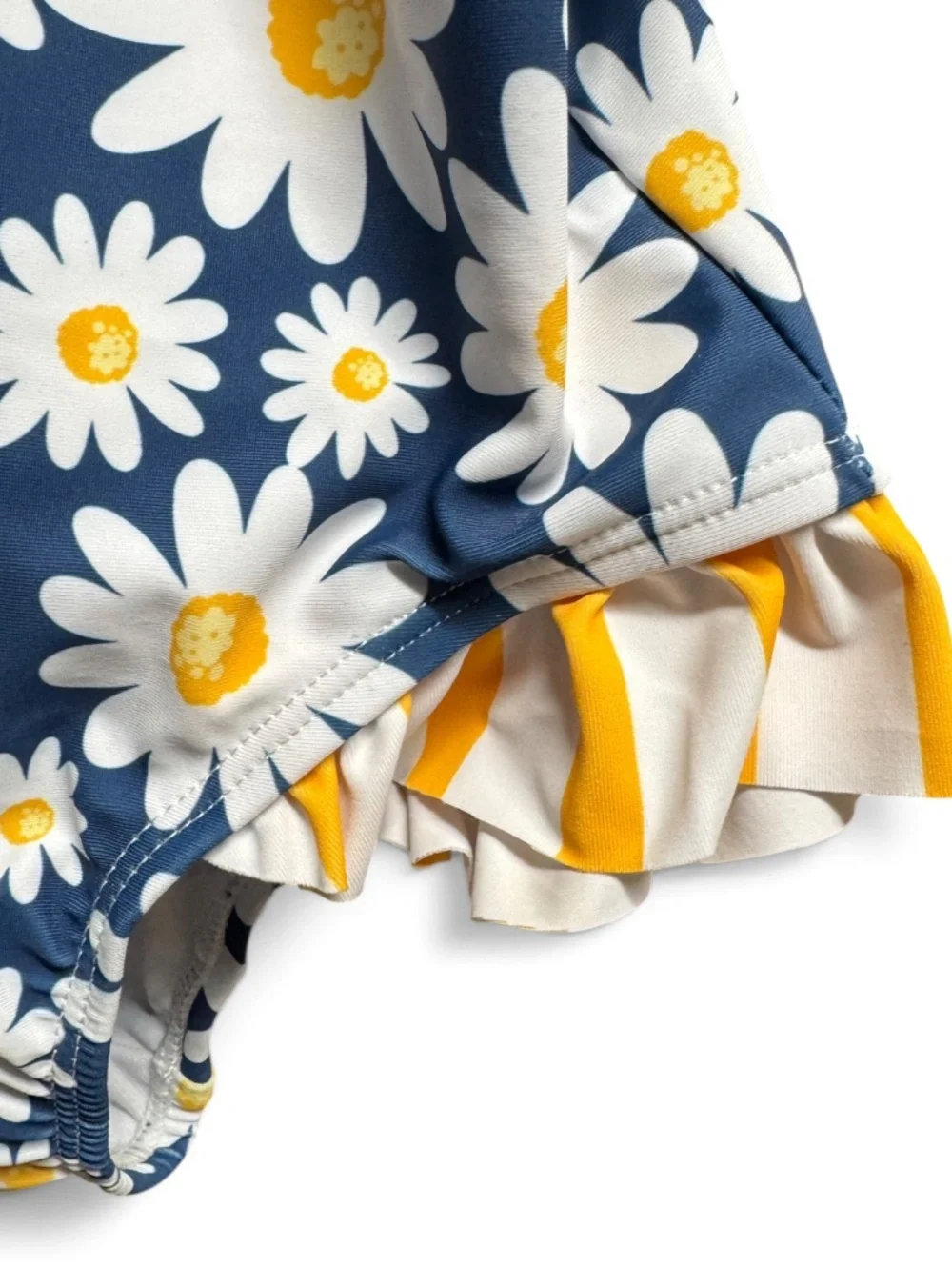 NWT LIZENS Girls Swimsuit 4-5T 110cm Daisy Floral Ruffle One Piece